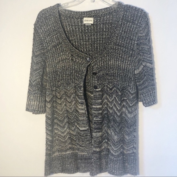 CHICO’S | Mid-Length Sleeves Sweater Brown 2 (12) - Picture 2 of 6